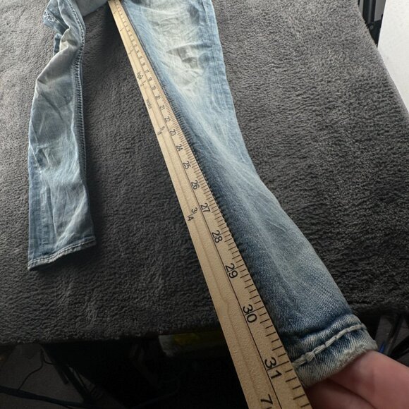 ROCK REVIVAL Women BETTY Straight Designer Blue Jeans Embellished Size 27 Adult - Picture 9 of 16